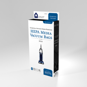 Riccar Charcoal-Lined HEPA Media Bags For R30D, 6 Pk.